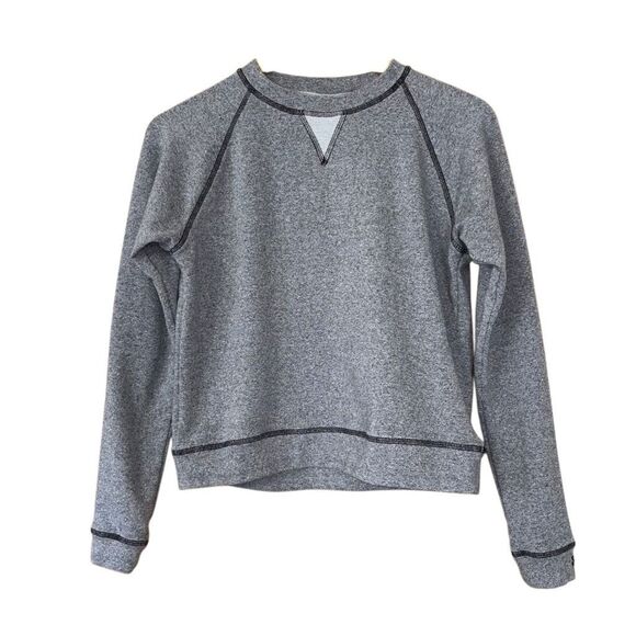 Albion Sweaters - Albion crewneck pullover sweatshirt gray black size small